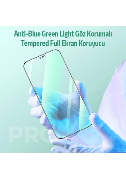 Ally Iphone 12 Pro Max Anti -Blue Green Light Göz Korumalı Tempered Full Ekran Ko - MCT5309-9647 modelleri