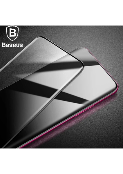 Baseus Oppo Reno 0.3mm 3D Curved-Kavisli Tempered Kırılmaz Cam Ekran KORUYUCU-(577 - MCT3167-6274