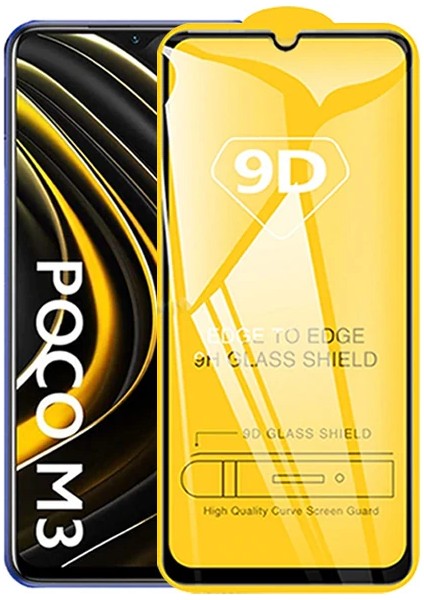 Ally Xiaomi Poco M3 9d Full Glue Tempered Cam Ekran KORUYUCU-(5775) - MCT9607-4312