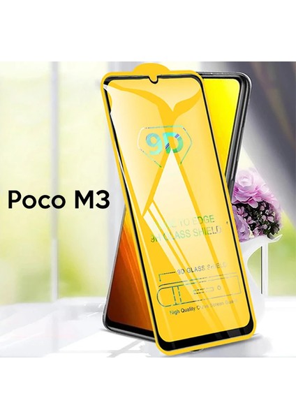Ally Xiaomi Poco M3 9d Full Glue Tempered Cam Ekran KORUYUCU-(5775) - MCT9607-4312