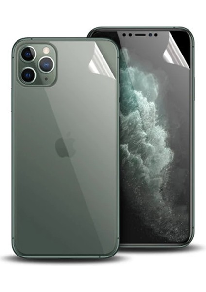 Iphone 11 Pro Film Ön Arka Full Koruyucu Membran Nano Hidrojel Koruyucu SET-(5775) - MCT5722-9493