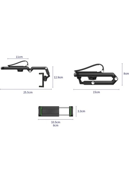 Pratik 1080° Dönebilen Çok Fonksiyonlu Telefon Tutucu CM-103