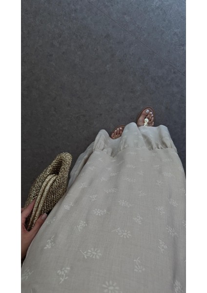 Nakış Görünümlü Bej Elbise indirimleri