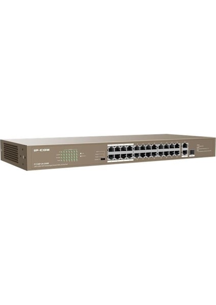 F1126P-24-250W 24 Port 10/100+ 2XRJ45/1X1GB Sfp Combo 250W Poe Racmount Swıtch