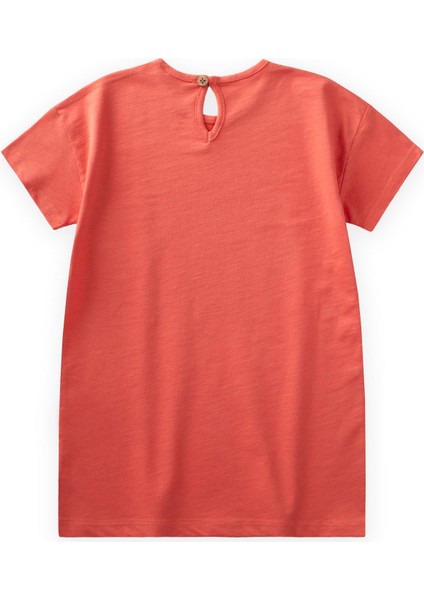 Tunik T-Shırt 4-12 Yaş Mercan