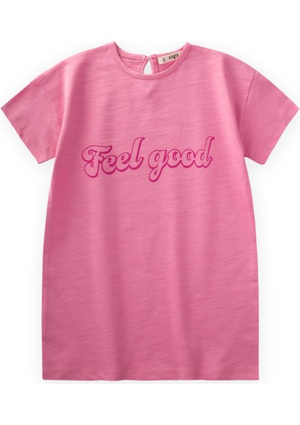 Tunik T-Shırt 4-12 Yaş Pembe