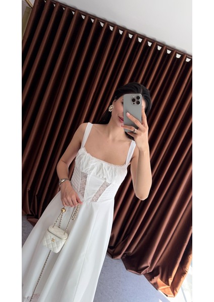 Dantelli Beyaz Elbise modelleri