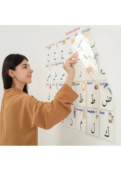 100X150 cm Statik Kağıt Elif-Ba Öğrenme Tahtası (5047) fiyatları