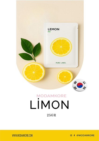 Limonlu Yüz Maskesi – C Vitamini Içerikli, Ton Eşitleyici, Leke Karşıtı Maske