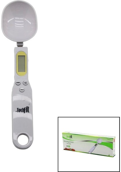 Kaşıklı Dijital Hassas Mutfak Terazisi 300GR / 0.1gr LCD Ekran Dara Fonksiyonu PİLLİ=1-CR2032 TF-1252 (5047)