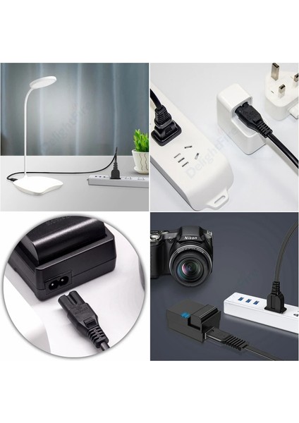 1.5 Metre Tv Işıldak Fişi Laptop Radyo Teyp Güç Kablosu 1.5mt Power Kablosu 2 Pinli C7 Elektrik Kablosu Ps4 Ps5 Xbox Tv Için fiyatları