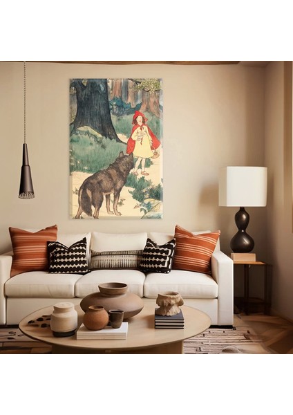 Kırmızı Başlıklı Kız Kanvas Tablo