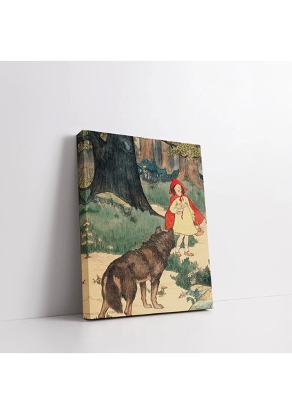 Kırmızı Başlıklı Kız Kanvas Tablo fiyatları