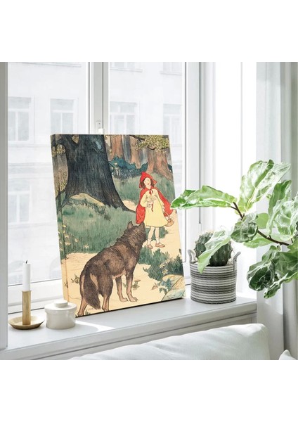 Kırmızı Başlıklı Kız Kanvas Tablo modelleri