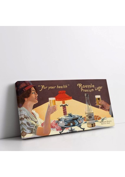 ''sağlığına'' Vintage Kanvas Tablo fiyatları