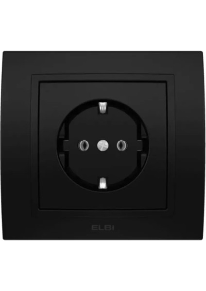 Zena Vantablack Topraklı Priz+ Çerçeve Dahil
