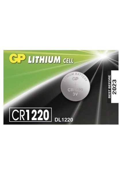 Gp Lıthıum Cell CR-1220 DL-1220 Para Pili 3V 5li Kart (5047)