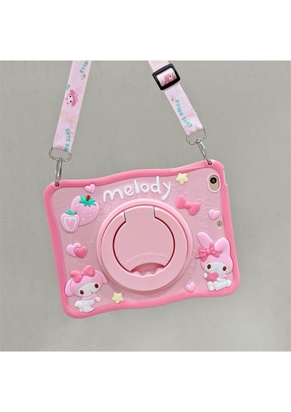 Huawei Matepad Se 11INÇ 2024 Kılıf Cute Dolls Standlı Eğlenceli 3D Karekterli Çocuk Kılıfı (10.4iinç Eğildir)