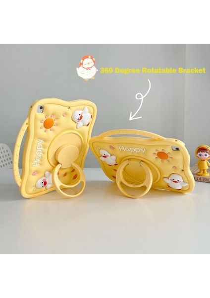 Apple iPad Air 11inç M2/M3 2025-2024 Kılıf Cute Dolls Standlı Eğlenceli 3D Karekterli Çocuk Kılıfı fırsatları