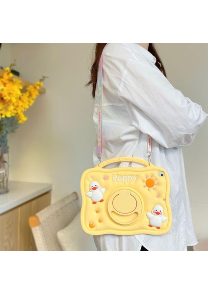 Samsung Galaxy Tab A8 10.5 SM-X200 2021 Kılıf Cute Dolls Standlı Eğlenceli 3D Karekterli Çocuk Kılıfı indirimleri