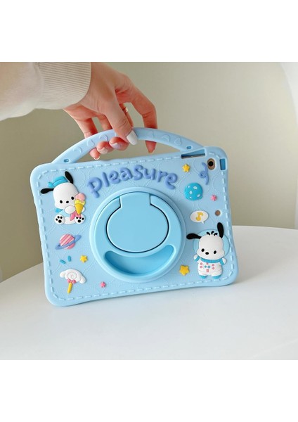 Samsung Galaxy Tab S11/S10 Lite FE/S10/S9 FE/S9/S7-S8 Kılıf Cute Dolls Standlı Eğlenceli 3D Karekterli Çocuk Kılıfı-Plus Değil fiyatları