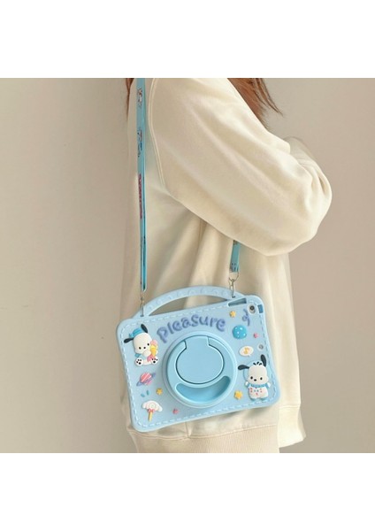 Samsung Galaxy Tab S11/S10 Lite FE/S10/S9 FE/S9/S7-S8 Kılıf Cute Dolls Standlı Eğlenceli 3D Karekterli Çocuk Kılıfı-Plus Değil modelleri