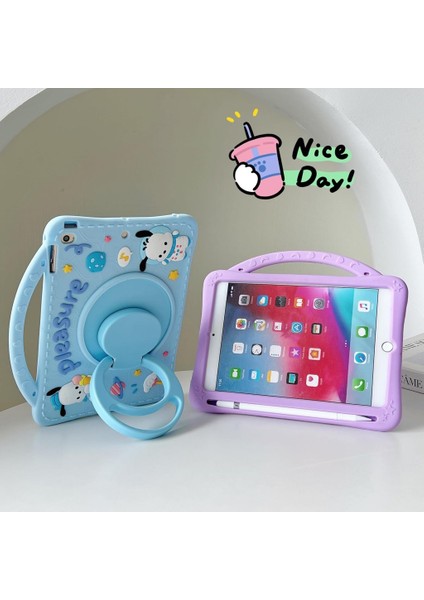 Samsung Galaxy Tab S11/S10 Lite FE/S10/S9 FE/S9/S7-S8 Kılıf Cute Dolls Standlı Eğlenceli 3D Karekterli Çocuk Kılıfı-Plus Değil fırsatları