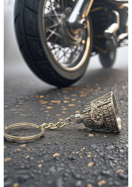 Çelik Motor Şans Çanı Guardian Bell Meleklerden Hızlı Gitme Model Koruyucu Motosiklet Anahtarlık