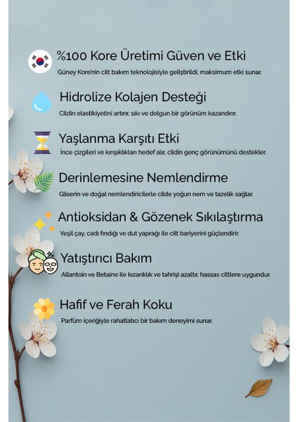 7'li Paket Kolajen Kore Yüz Maskesi – Canlandırıcı modelleri