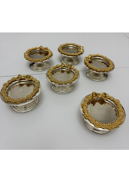 7 cm Gümüş Renk Kurdele Çerçeveli Makaronluk Kahve Yanı Lokumluk fiyatları