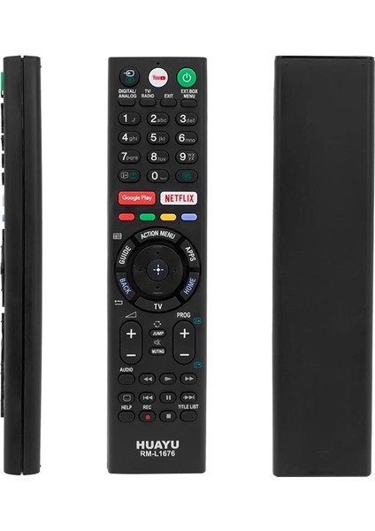 Huayu Kl RM-L1676 Sony Google Play- Netflıx - Youtube Tuşlu Unıversal Lcd-Led Tv Kumanda (5047)