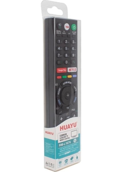 Huayu Kl RM-L1676 Sony Google Play- Netflıx - Youtube Tuşlu Unıversal Lcd-Led Tv Kumanda (5047)