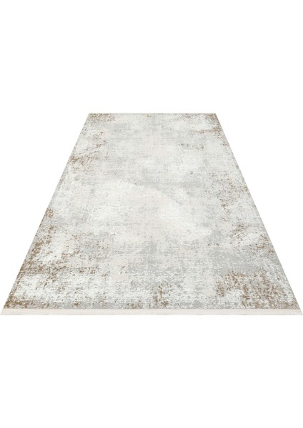 Lagos Xw Lgs 05 Gri Bej - Yıkanabilir Hav Vermez Modern Desenli Halı