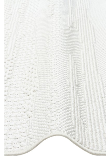 Motto Mot 08 Beyaz - Yumuşak Dokulu Modern Halı