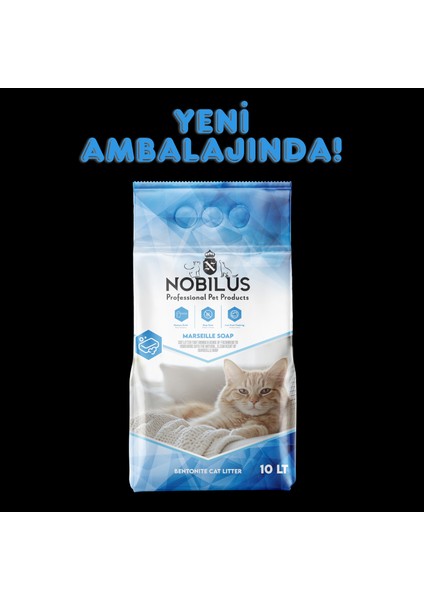 Marsilya Sabunlu Koku Hapseden, Topaklanan, Tozsuz Kedi Kumu 10 Lt Anti-Bakterial Formula Model Kodu: Kumkur1