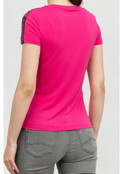 Bisiklet Yaka Kadın T-Shirt-Pembe modelleri