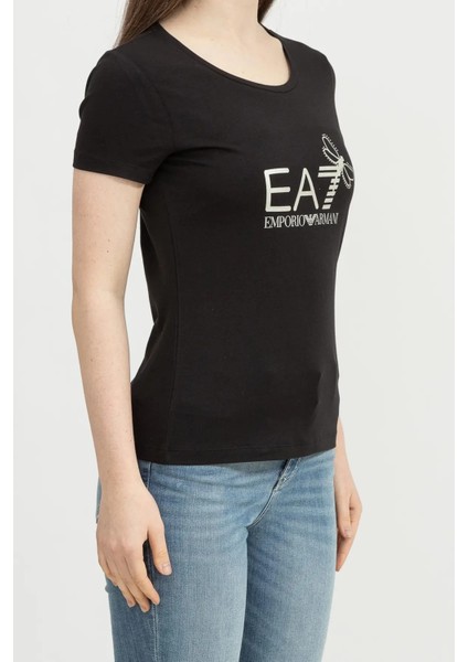 Bisiklet Yaka Kadın T-Shirt-Siyah fiyatları