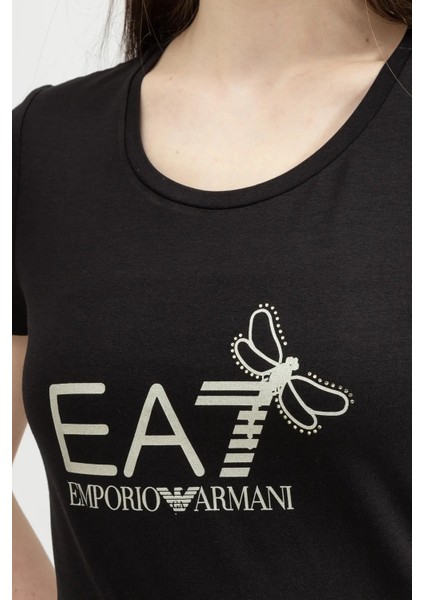 Bisiklet Yaka Kadın T-Shirt-Siyah modelleri