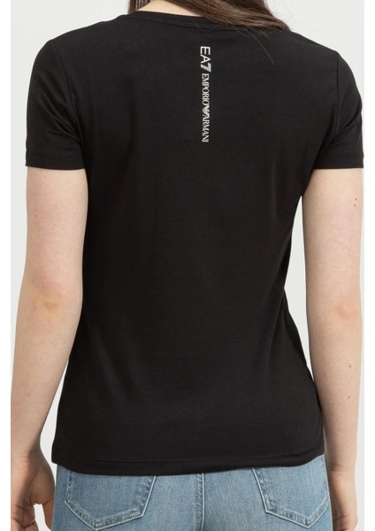 Bisiklet Yaka Kadın T-Shirt-Siyah fırsatları