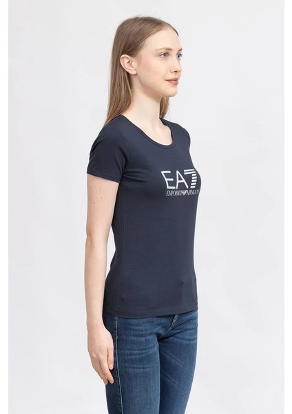 Kadın Bisiklet Yaka T-Shirt Lacivert fiyatları