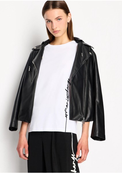 Bisiklet Yaka Kadın T-Shirt-Beyaz fiyatları