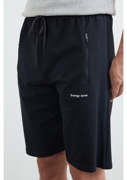 Beli Lastikli Cebi Fermuarlı Şort indirimleri