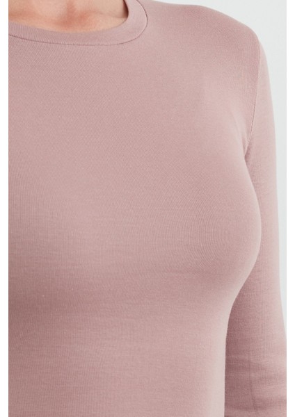 Basic Bisiklet Yaka Uzun Kollu Crop Body indirimleri