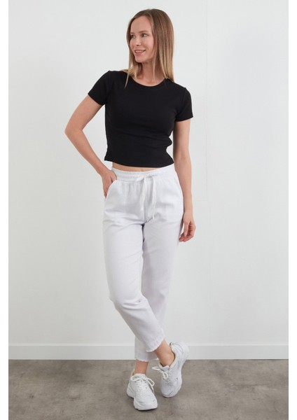 Basic Yanları Stoperli Crop Tişört fiyatları