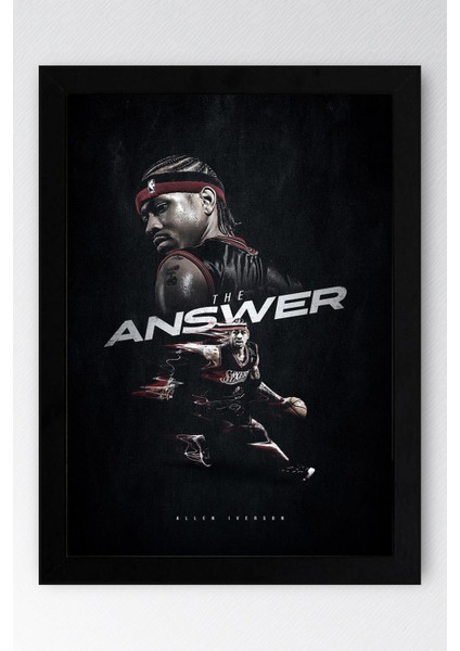 Allen Iverson Çerçeveli Tablo - Basketbol Nba Posteri Tablo