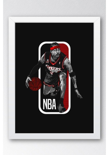 Allen Iverson Çerçeveli Tablo - Basketbol Nba Posteri Tablo