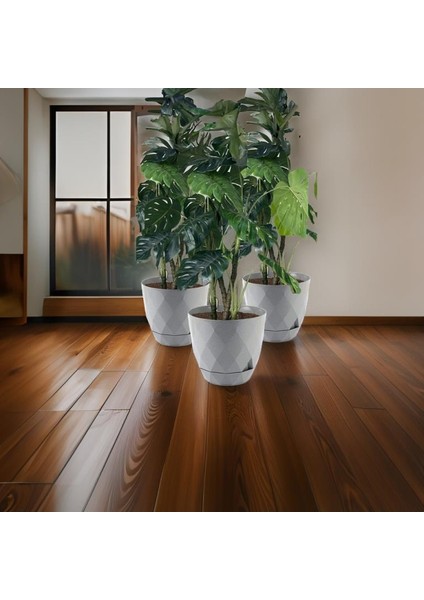 KRS-457 Yakamoz Tabaklı Plastik Saksı Takımı 26 Litre No 7 modelleri