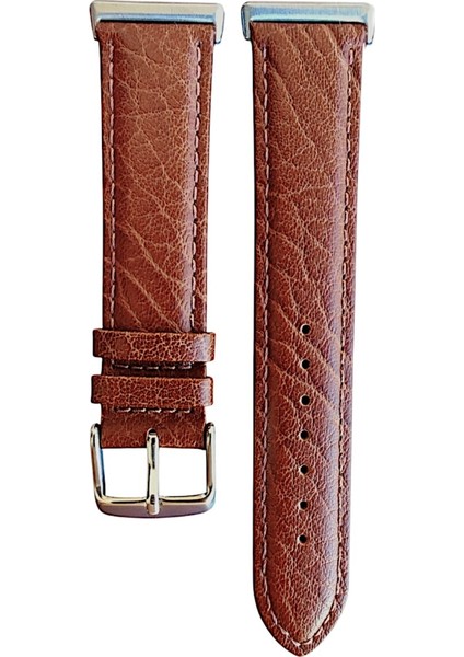 Huawei Watch Fit 3,4,4 Pro Uyumlu Hakiki Deri Kordon Kılçık Kahverengi