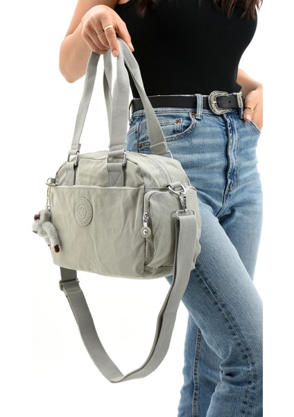 Sn 3030 Suya Dayanıklı Çok Bölmeli Krinkıl Çanta Kol Çantası Omuz