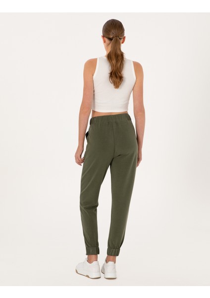 Kadın Haki Regular Fit Modal Karışımlı Eşofman Altı 50301420-VR027 fırsatları
